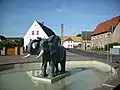 Fontein met olifant te Kühren