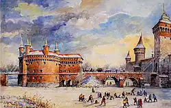 Barbakan, Krakau (gebouwd 1498-1499)