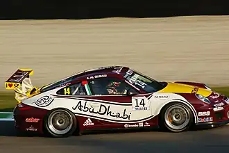 Khaled Al Qubaisi op het Autodromo Nazionale Monza in 2011.