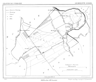 kaart Odijk 1866