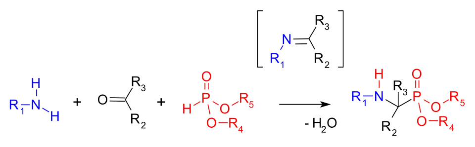 Reactieverloop van de Kabachnik-Fields-reactie