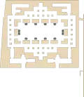 Plattegrond van de tempel van de sfinx