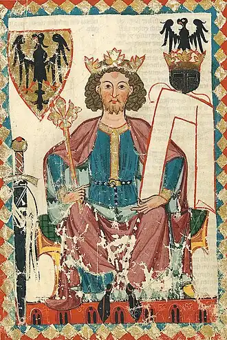 Hendrik VI(ca.1300), Codex Manesse, Universitätsbibliothek Heidelberg