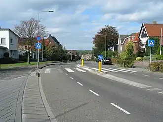 Entree tot de wijk de Kakert vanuit Schaesberg