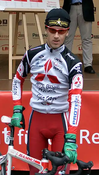 Kalle Kriit voor Mitsubishi-Jartazi in 2008