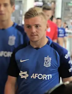 Jóźwiak als speler van Lech Poznań in 2017