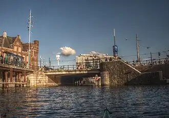 Kamperbrug, gezien richting Oosterdok