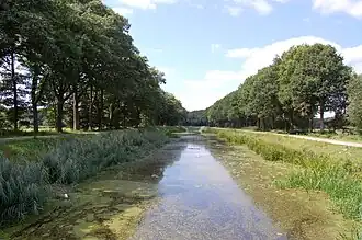 Het kanaal Almelo-Nordhorn in westelijke richting