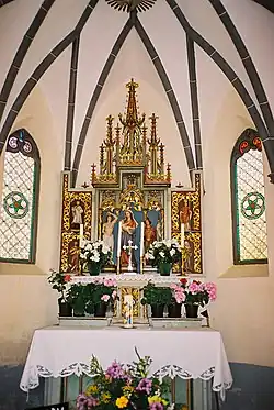 Het interieur van de Sint-Florianuskapel