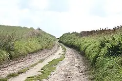 Lanakerweg, gezien vanaf de kapel