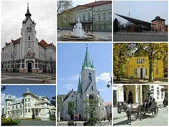 Een collage van Kaposvár