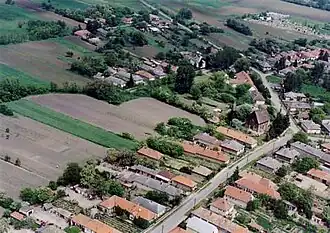 Luchtfoto van Karcsa