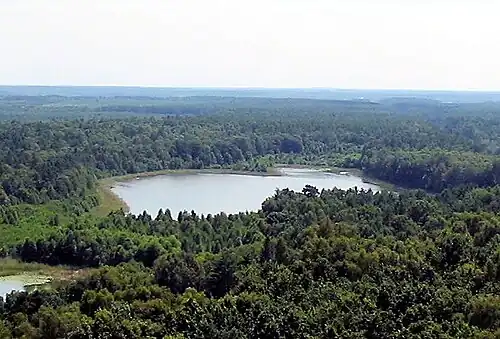 Kleiner Zillmannsee, gezien van de Käflingsbergturm