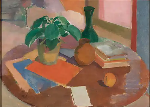 Nature morte Stilleven - Ca. 1916Olieverf op doek. 44 × 61&nbsp;cm.Bornholms Kunstmuseum