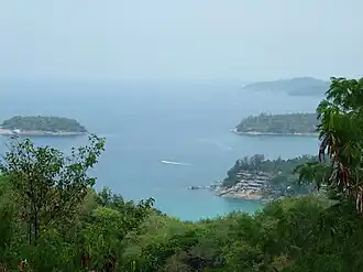 Vanaf uitzichtspunt Karon