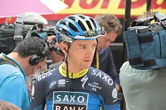 Kroon voor de start van de 18e etappe van de Ronde van Frankrijk 2012.