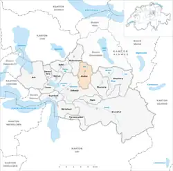 Kaart van de gemeente