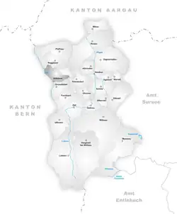 Kaart van de gemeente