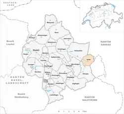 Kaart van de gemeente