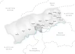 Kaart van de gemeente