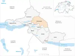 Kaart van de gemeente