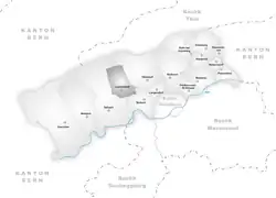 Kaart van de gemeente