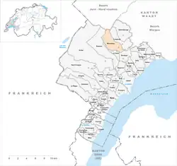 Kaart van de gemeente