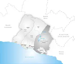 Kaart van de gemeente