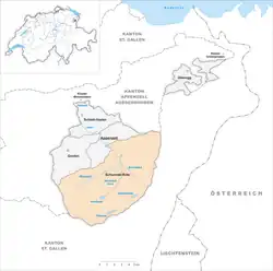 Kaart van de gemeente