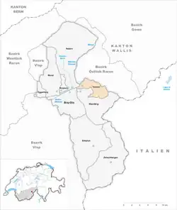 Kaart van de gemeente