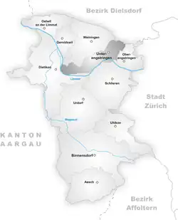 Kaart van de gemeente