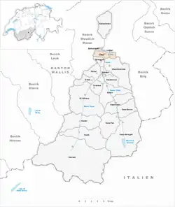 Kaart van de gemeente