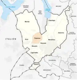 Kaar van Tremona in de gemeente Mendrisio