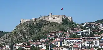 Het kasteel in de stad Kastamonu