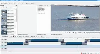 Kdenlive 19.08.2 op KDE 5. Klik om te vergroten.
