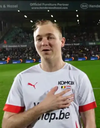 Vanbaeden op een benefietwedstrijd te Lommel, België in 2024.