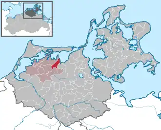 Kaart van Kenz-Küstrow