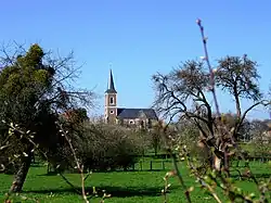 De Sint-Martinuskerk van Genoelselderen (2 april 2005)