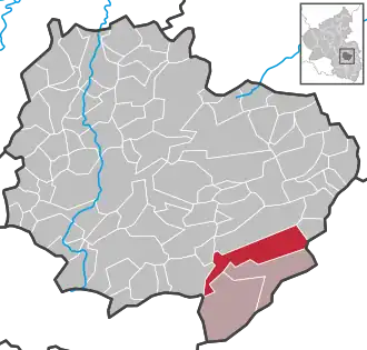 Kaart van Kerzenheim