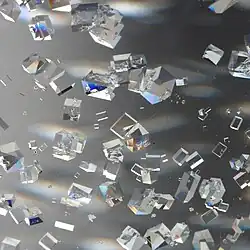 NaCl-kristallen (~1mm)