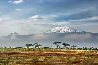 De Kilimanjaro gezien vanuit Amboseli