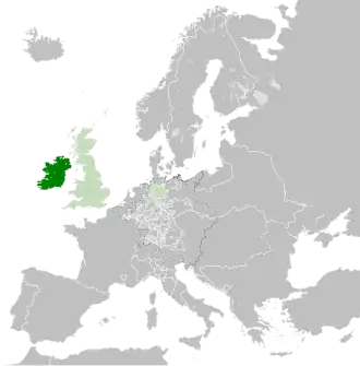 Het Koninkrijk Ierland in 1789