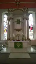 Altaar in deze kerk