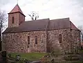 Kerk in Ihlow, Barnim (streek), Brandenburg
