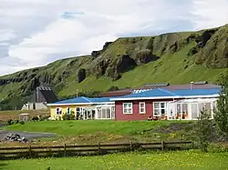 Kirkjubæjarklaustur met de gedenkkapel van Jón Steingrímsson