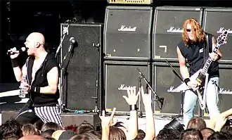 Michael Kiske en Kai Hansen live in 2012