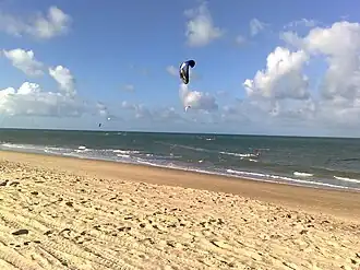 Het strand van Cumbuco in Caucaia