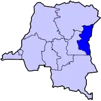 De provincies Noord- en Zuid-Kivu in de vroegere indeling van Congo.