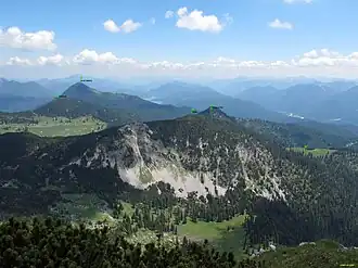 Op de voorgrond de Klaffen