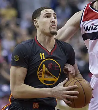 Thompson bij de Warriors in 2015